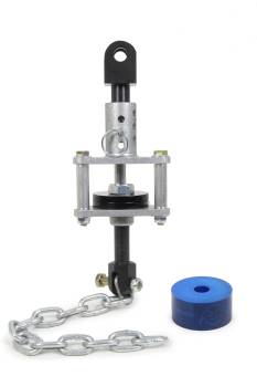 Out-Pace Racing Products - Out-Pace Left Rear Chain Limiter - Single Bushing w/ 65 Durometer Blue Bushing
