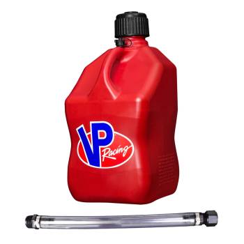 VP Racing Fuels - VP Racing Motorsports Container w/ Hose - Square - 5.5 Gallon - Red
