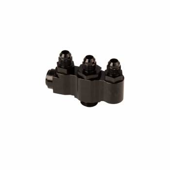 Waterman Racing Components - Waterman Manifold Sprint Pump Outlet Manifold - Three 6 AN Male Outlets