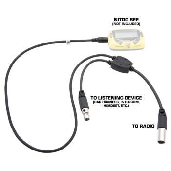 Rugged Radios - Rugged Adapter for Scanner to 5-pin Car Harness, Headset, or Intercom