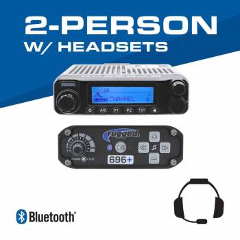 Rugged Radios - Rugged 2-Person - 696 Complete Communication System - with Ultimate Headsets