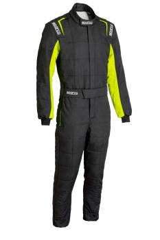 Sparco - Sparco Conquest 3.0 Boot Cut Suit - Black/Yellow - Size Euro 52
