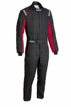 Sparco - Sparco Conquest 3.0 Boot Cut Suit - Black/Red - Size Euro 46