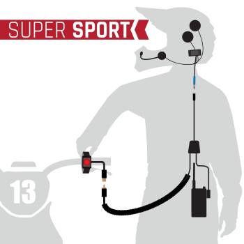 Rugged Radios - Rugged SUPER SPORT Kit - Radio, Helmet Kit, Harness, and Handlebar Push-To-Talk without Radio