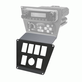 Rugged Radios - Rugged Lower Accessory Panel - Jack Mount - Polaris RZR PRO XP/RZR Turbo R/RZR PRO R Dash Mount Radio/Intercom