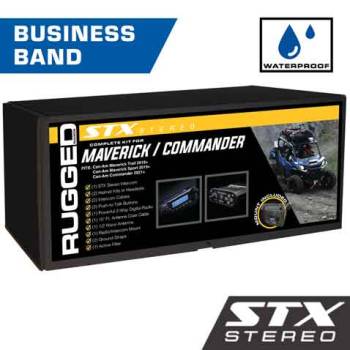 Rugged Radios - Rugged Can-Am Commander and Maverick - Glove Box Mount - STX STEREO - Business Band - Helmet Kits
