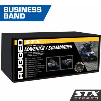 Rugged Radios - Rugged Can-Am Commander - Glove Box Mount - STX STEREO - Business Band - Helmet Kits
