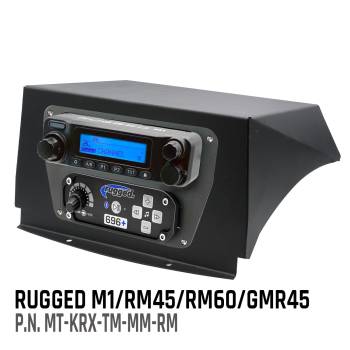 Rugged Radios - Rugged Kawasaki KRX Multi-Mount Kit - Top Mount - for Rugged UTV Intercoms and Radios - Kenwood TK7360
