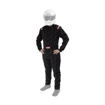 RaceQuip - RaceQuip Chevron SFI-5 Suit - Black - Large