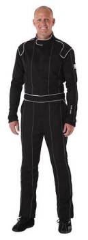 Crow Safety Gear - Crow Legacy Single Layer Proban® 1-Piece Driving Suit - SFI-3.2A/1 - Black - Medium