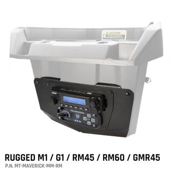 Rugged Radios - Rugged Can-Am Commander and Maverick - Glove Box Multi-Mount Kit for Rugged UTV Radios and Intercoms - Rugged M1/G1/RM45/RM60/GMR45 with Switch Holes