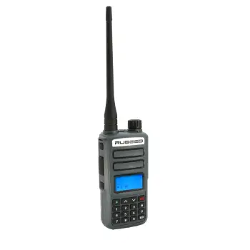 Rugged Radios - Rugged GMR2 PLUS GMRS and FRS Two Way Handheld Radio - Grey