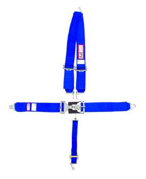 RJS Racing Equipment - RJS 5-Point Latch Type Restraint System - Bolt-In - 2" Anti-Submarine Strap - Blue