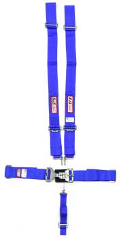 RJS Racing Equipment - RJS 5-Point Harness System w/ 2" Anti-Sub Belt - Wrap Around - Blue