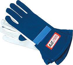 RJS Racing Equipment - RJS Nomex® 1 Layer Driving Gloves - Blue - Large
