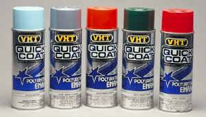 VHT - VHT Quick Coat Polyuethane Enamel - Gloss Black - 11 oz. Aerosol Can