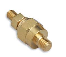 QuickCar Racing Products - QuickCar Battery Terminals - Side-Mount Gold - Double Stud (Pair)