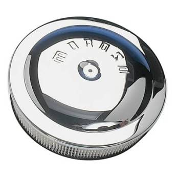 Moroso Performance Products - Moroso 14" Chrome Plated Steel Air Cleaner - 3" Filter - Chrome Plated Steel - Hand Polished - PCV Adapter Included