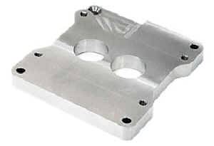 Moroso Performance Products - Moroso 3/4" Billet Carburetor Adapter - Adapts Holley 2300/2305 2-BBl Carb to Holley 4150/4160 4-BBl Intake Manifolds - 2-Hole Plenum Design -1.50 Diameter  Bores