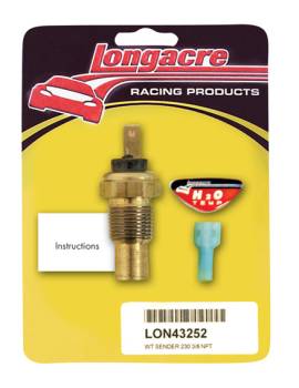 Longacre Racing Products - Longacre 230 Water Temp 3/8" NPT Sender Only