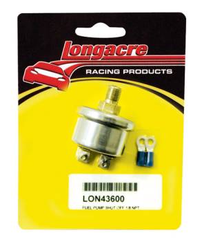 Longacre Racing Products - Longacre Fuel Pump Shut of F 1/8 NPT
