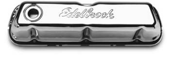 Edelbrock - Edelbrock Chrome Signature Series Valve Covers - Ford 260-289-302 (Not Boss) and 351-W V8
