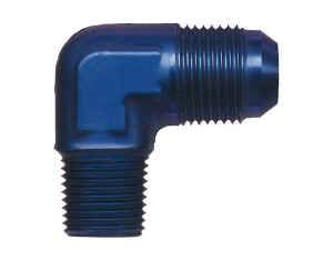 Earl's - Earl's Aluminum 90 Pipe Thread to AN Adapter - 1/4" NPT to -06 AN