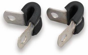 Earl's - Earl's Cushioned Hose Clamps - Aluminum Finish - (10 Pack) - Fits 3/16" Tube or Hose O.D.