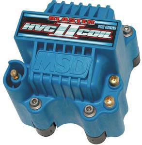 MSD - MSD Blaster HVC-2 Ignition Coil - E-Core - Square - Epoxy - Blue - 44000 V