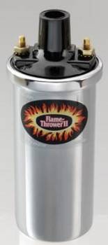 PerTronix Performance Products - PerTronix Flame-Thrower II Ignition Coil - Canister - Round - Oil Filled - Chrome - 45,000 Volts