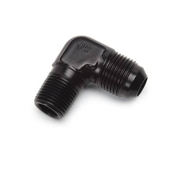 Russell Performance Products - Russell ProClassic -10 AN to 1/2" NPT 90 Adapter - Black