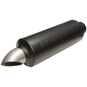 Hushpower - Hushpower Pro Series Muffler w/ Turndown - 3" Inlet, 3" Outlet - 6" D x 16" L - Aluminized