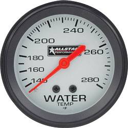 Allstar Performance - Allstar Performance Water Temperature Gauge - 2-5/8" Diameter - 140-280F