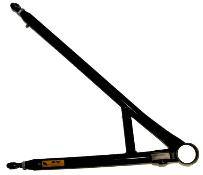 Out-Pace Racing Products - Out-Pace One-Piece Lower Control Arm w/ Greaseable Moly Rod Ends - Right Hand - Fits Rocket (Black)