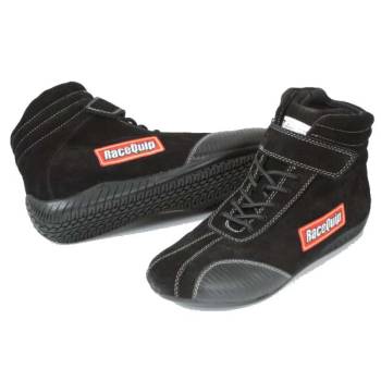 RaceQuip Euro Ankletop Racing Shoes - Black - Size 10.0