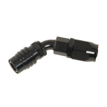 Jiffy-tite - Jiffy-tite 2000 Series Quick-Connect -6 AN 45 Socket Hose End - Valved - Stealth Black Finish