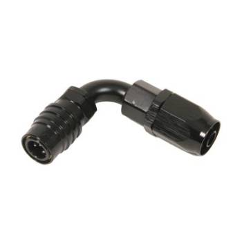 Jiffy-tite - Jiffy-tite 3000 Series Quick-Connect -6 AN 90° Socket Hose End - Valved - Stealth Black Finish
