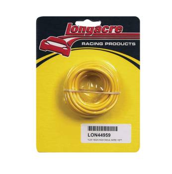 Longacre Racing Products - Longacre 16 Gauge HD Electrical Wire - 15 Ft. - Yellow