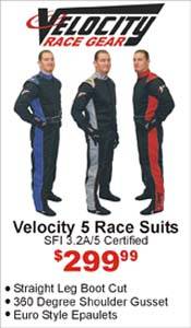 Velocity 5 Race Suits