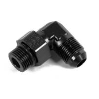 NPT to AN Fittings and Adapters - 90° Male NPT to Male AN Flare Adapters - Earl's - Earl's 90-10 AN Male To 7/8"-14 Swivel