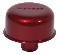 Moroso One Piece Push-In Valve Cover Breathers - Aluminum - Powder Coated-Red