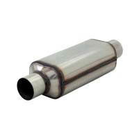 Flowmaster HP-2 Series " Shorty" Muffler- 2.5" Inlet, 2.5" Outlet - 12" Case - 304S