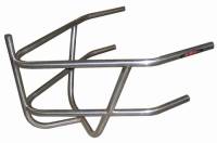 Bumpers & Nerfs - Sprint Car Rear Bumpers - Triple X Race Components - Triple X Sprint Car Rear Bumper w/ Basket - Stainless Steel - Polished