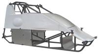 Chassis Components - Triple X Race Components - Triple X X-Wedge Sprint Car Chassis w/ 2" Taller Big Cage w/ Body and Tin Kit