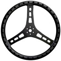 Triple X Lightweight Aluminum Steering Wheel - 15" Diameter - 1-1/4" Tube - Black