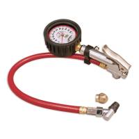 Tire Pressure Gauges and Components - Tire Pressure Gauges - Analog - Longacre Racing Products - Longacre Deluxe 2-1/2" Glow-In-The-Dark Quick Fill Tire Pressure Gauge 0-60 psi by 1/2 lb