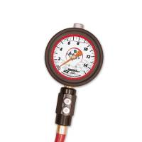 Longacre Racing Products - Longacre Liquid Filled 2-1/2"  Glow-in-the-Dark Tire Gauge 0-15 psi by 1/4 lb Dual Bleed - Image 3