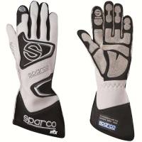 Sparco Tide H-9 Auto Racing Gloves - White (Pair)
