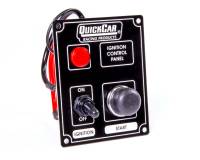 QuickCar Ignition Control Panel - Warning Light - Black