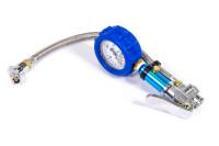 Tire Pressure Gauges and Components - Tire Pressure Gauges - Analog - QuickCar Racing Products - QuickCar Tire Inflator/Gauge - 0-20 psi -  2-1/4" Diameter - White Face